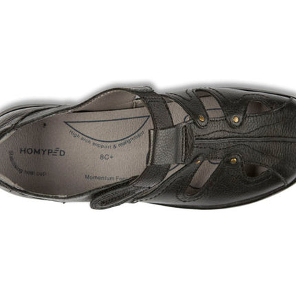 Homyped Jamima Active Leather Flats Black Size 8