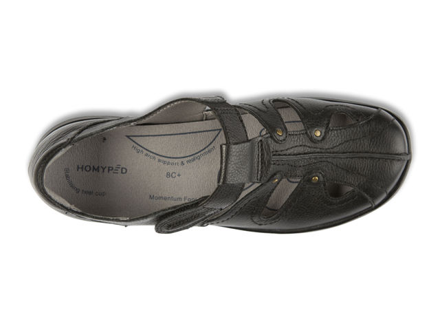 Homyped Jamima Active Leather Flats Black Size 8
