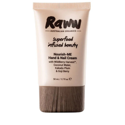 Raww Nourish-ME Hand & Nail Cream 50ml - OhYouLuckyDuck.com.au