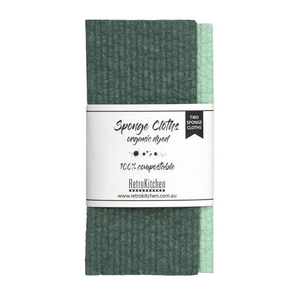 Retro Kitchen 100% Compostable Sponge Cloth Organic