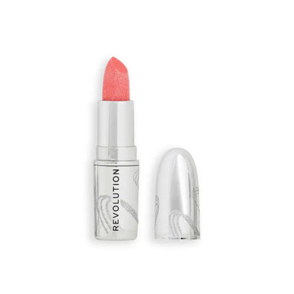 Revolution Beauty Metallic Muse Glitter Lipstick Baby Pink