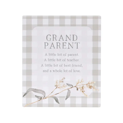 Splosh Rustic Meadow Grandparent Ceramic Verse 19CM