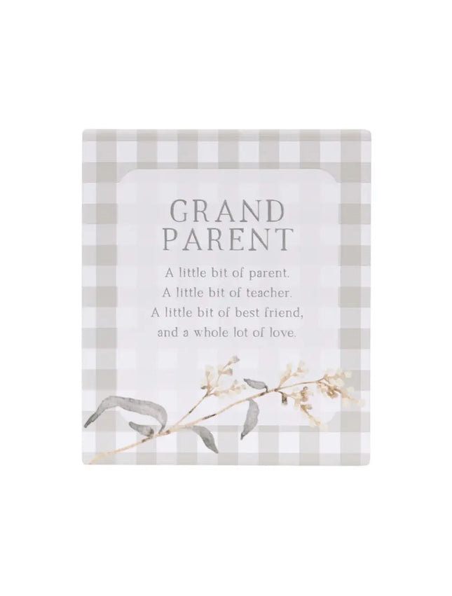 Splosh Rustic Meadow Grandparent Ceramic Verse 19CM