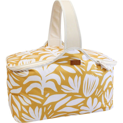 LVD Insulated Sundance Picnic Cooler Bag White/Yellow 48 × 26 × 32.5cm