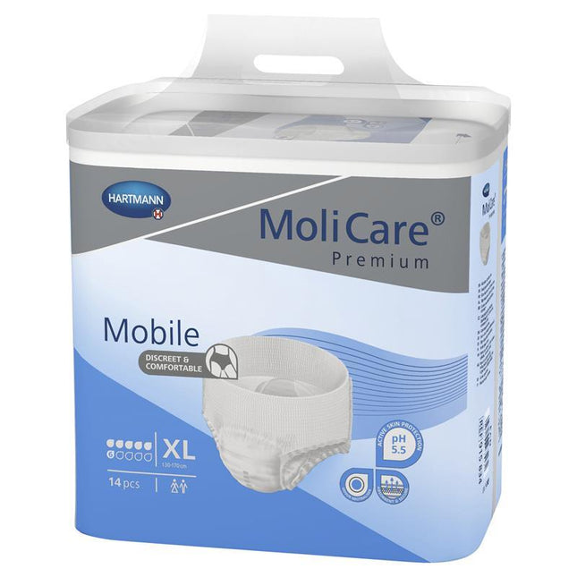 MoliCare Premium Mobile 6 Drop Incontinence Pull Up Pants  XL 14 PCS