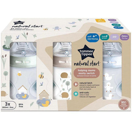 Tommee Tippee Natural Start Pp Bottles Boy 3X260ML