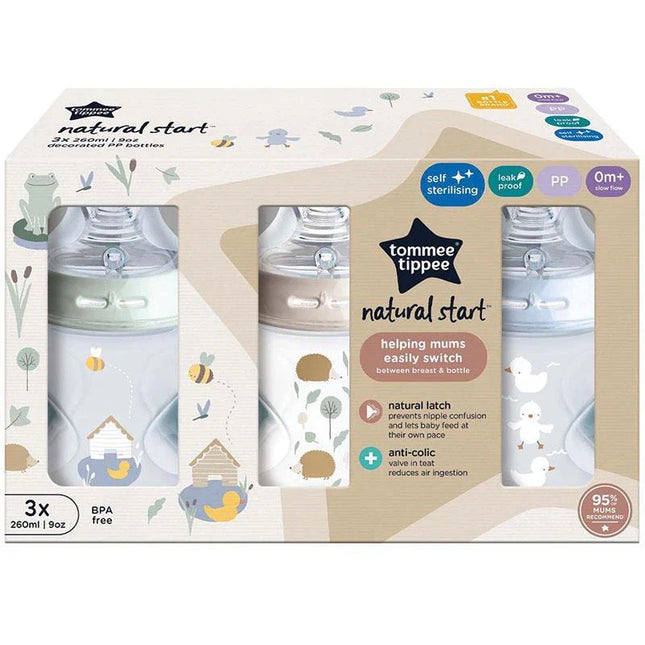 Tommee Tippee Natural Start Pp Bottles Boy 3X260ML