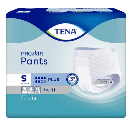 Tena Pants ProSkin Plus Incontinence Underwear Small 14 Pack