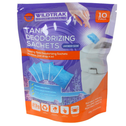 Wildtrak Tank Deodorizing Sachets for Portable Chemical Toilets 10 Pack
