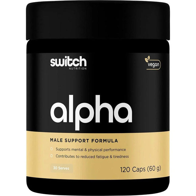 Switch Nutrition Alpha Male Support Form Capsules 120