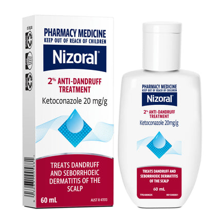 Nizoral 2 Percent Anti Dandruff Shampoo for Scalp Conditions 60ML