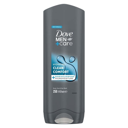 Dove Men Clean Comfort Body Wash 6 Pack 250ML