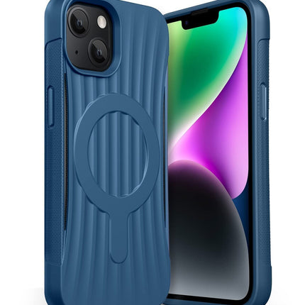 Raptic Clutch Built Magsafe Case For Apple Iphone 14 Blue