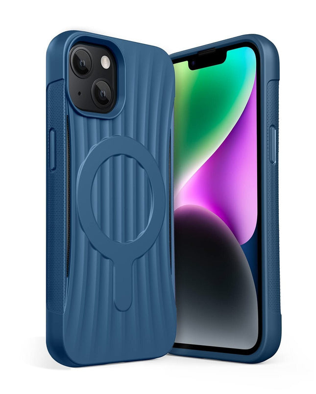 Raptic Clutch Built Magsafe Case For Apple Iphone 14 Blue