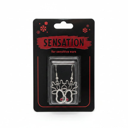 Christmas Reindeer Drop Earrings