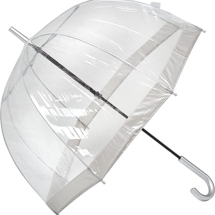 Clifton Birdcage Umbrella with Silver Border