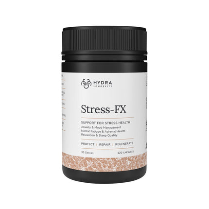Hydra Longevity Stress FX for Nervous System Support and Mood Balance 90 Capsules