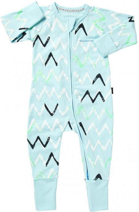 Bonds Zip Wondersuit Zig Zag Baby Bodysuit Size 00