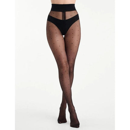Levante Sienna Sheer Spot Tight Black Tall/Extra Tall