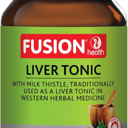 Fusion Health Liver Tonic for Healthy Liver Function and Detoxification 120 Tablets