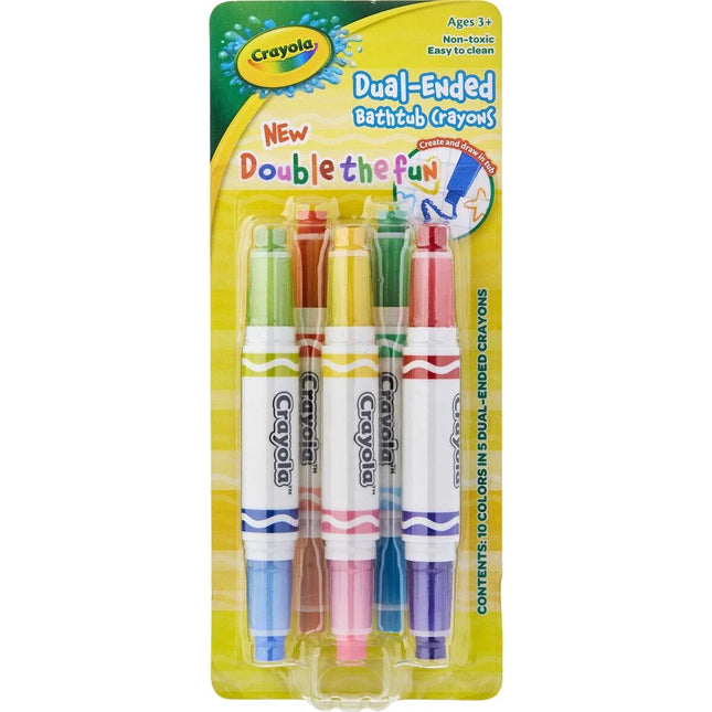 Crayola Dual Ended Bathtub Crayons for Kids Bath Time Fun 5 Pack