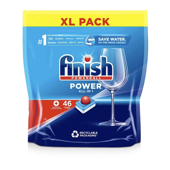 Finish Powerball All In 1 Dishwashing Cleaning Tablet 46 Pack