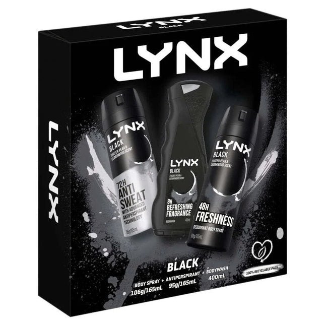 Lynx Black Trio Gift Pack