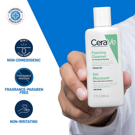 CeraVe Foaming Cleanser for Normal to Oily Skin 88ml