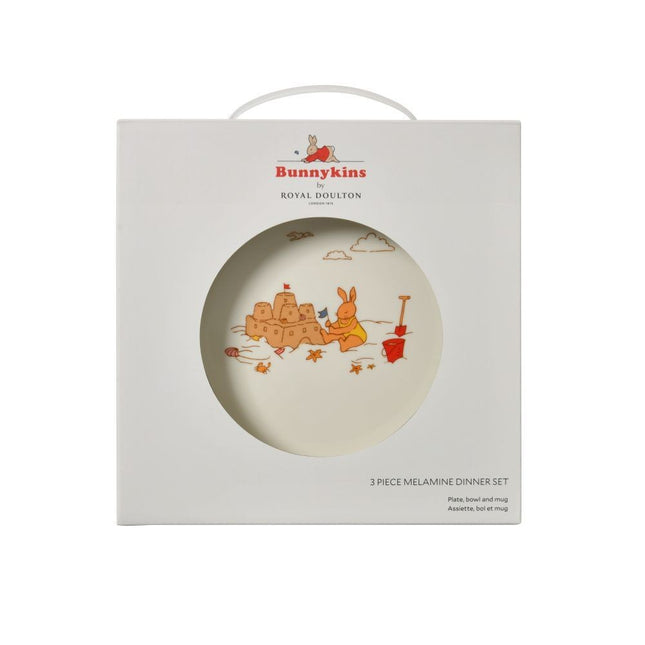 Bunnykins 3 Piece Melamine Dinner Set Natural