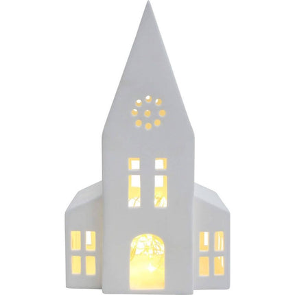 Lavida Porcelain Church Tealight Holder