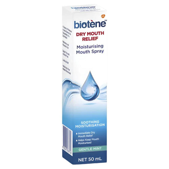 Biotene Dry Mouth Relief, Mouth Spray to Moisturise a Dry Mouth, Mint, 50ml - OhYouLuckyDuck.com.au