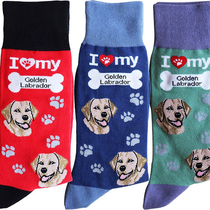 Sock Society Golden Labrador Novelty Socks One Size 1 Pair