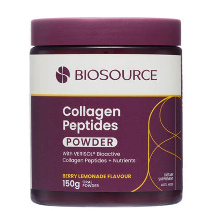 Biosource Collagen Peptides Powder Berry Lemonade Flavour 150g