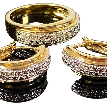 Sterling Silver Ross Ear Hinged Ring Gold Earrings 8mm