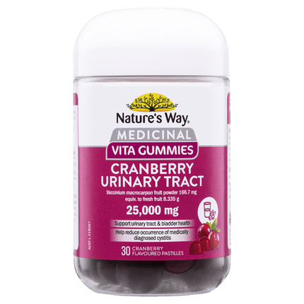 Nature's Way Medicinal Vita Gummies Cranberry Urinary Tract 25,000mg 30 Pastille