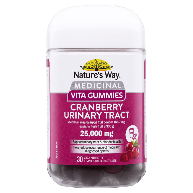 Nature's Way Medicinal Vita Gummies Cranberry Urinary Tract 25,000mg 30 Pastille