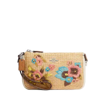 Coach Nolita 19 With Floral Embroidery Purse Clutch