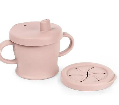Haakaa Silicone Sip N Snack Cup Blush