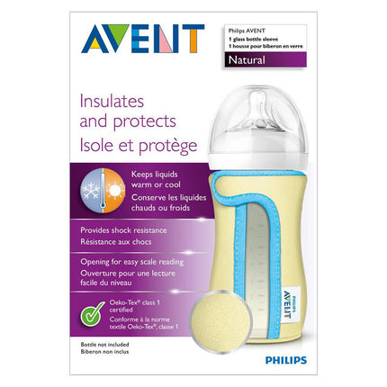 Philips Avent Natural Glass Sleeve/baby Bottle Insulated Cover 240ml