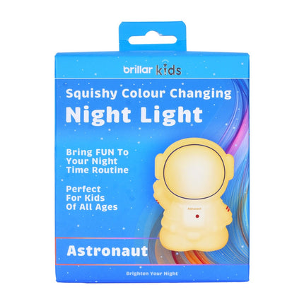 Brillar Kids Squishy Astronaut Night Light