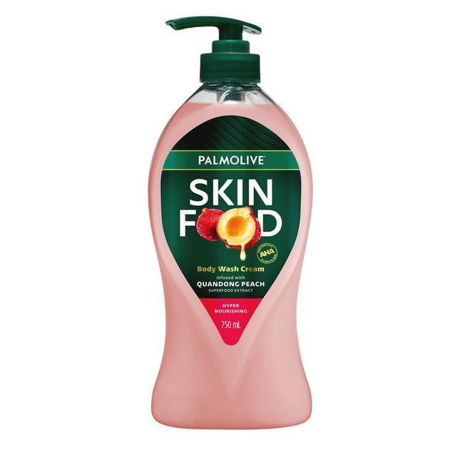 Palmolive Skin Food Body Wash Cream Quandong Peach 750ML