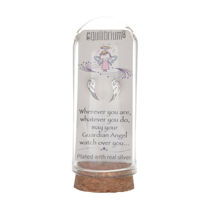 Equilibrium With Love Guardian Angel Earrings
