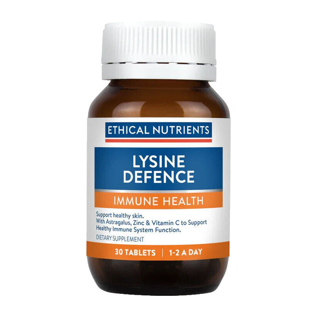 Ethical Nutrients Lysine Defence for Cold Sore Relief 30 Tablets