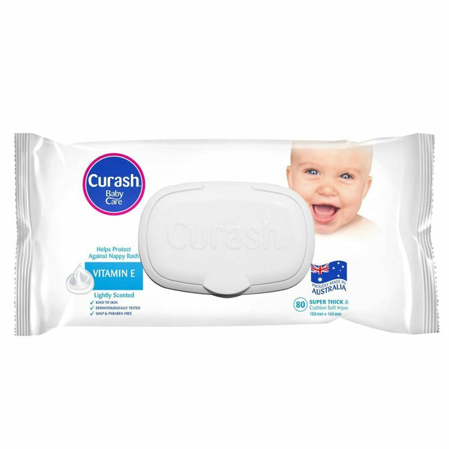 Curash Wipes Vitamin E 80 - OhYouLuckyDuck.com.au
