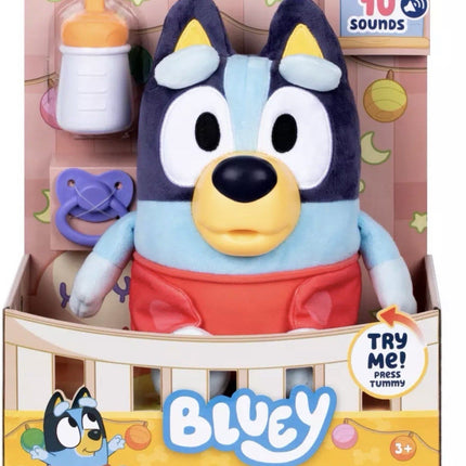 Bluey Cuddle & Care Baby Bluey with 10 Sounds