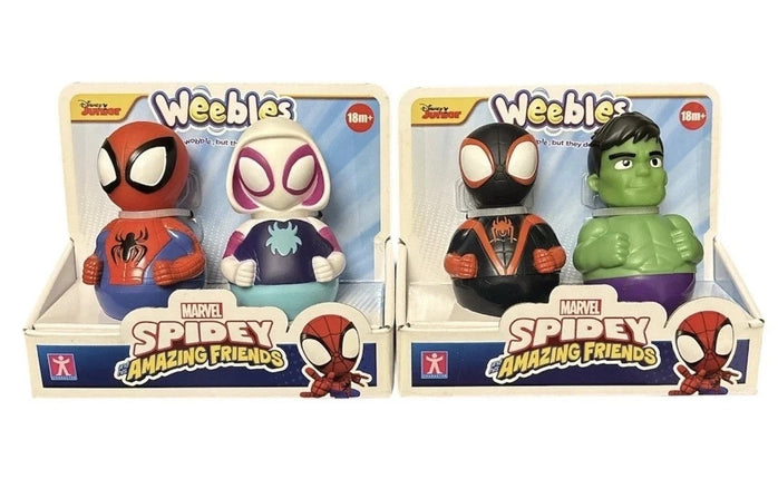 Weebles Marvel Spidey and His Amazing Friends Wobbly Figure 8 cm