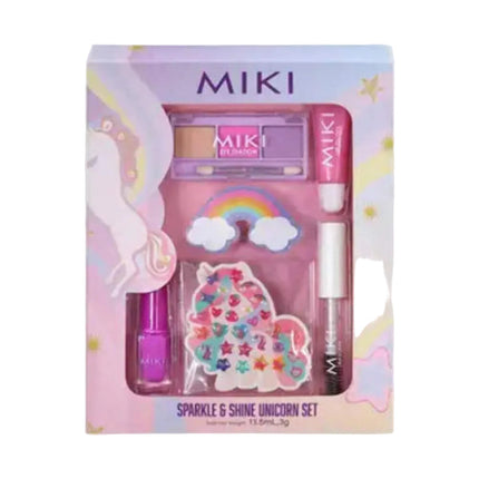 Miki Unicorn Nail Art Set for Kids with Polish and Stickers