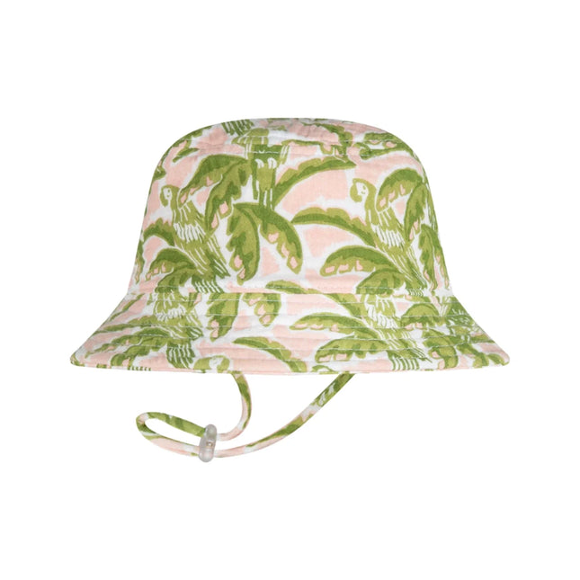 Millymook Sadie Reversible Baby Girls Bucket Hat Blush Small 0-12 Months