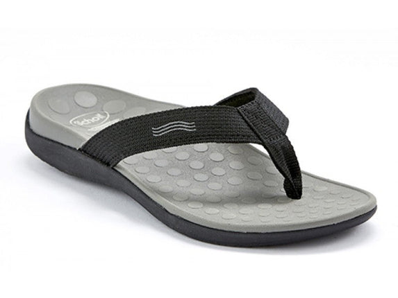 Scholl Orthaheel Wave Thong Sandal Black Size 9