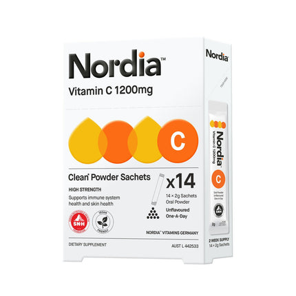 Nordia Vitamin C 1200mg Clean Powder Sachets 14